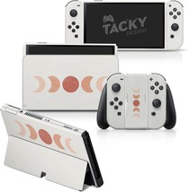 Nintendo Switch Oled Skin Compatibility Tacky Design Moon Skin, Decal Full Wrap. - £35.75 GBP