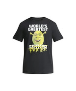 Shrek Father&#39;s Day Men&#39;s &#39;World&#39;s Greatest&#39; Graphic Tee, Black Size M(38... - $363.55 MXN