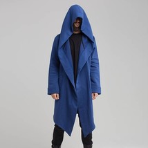 2022 Men Hooded Sweatshirts Black Hip Hop Mantle Hoodies Fashion Jacket long Sle - £47.74 GBP