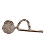 Vintage Classic Style Hickok Silver Tone Tie Chain Pin - $10.84