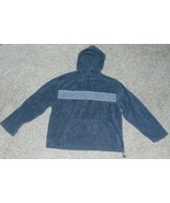 Mens Hoodie Croft &amp; Barrow Gray Fleece Zip Neck Pullover Sweatshirt-size M - £13.25 GBP