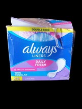 Always Daily Fresh Thin Liners Regular Absorbency Unscented Double Pack ... - $18.23 CAD