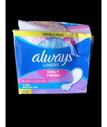 Always Daily Fresh Thin Liners Regular Absorbency Unscented Double Pack ... - $18.23 CAD