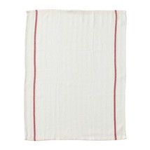 4 Pcs. @ 20&quot; x 26&quot; = Herringbone Kitchen Towels White with Red Stripe Brand-New - £12.49 GBP