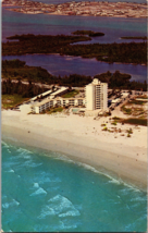 Statler Hilton Inn Resort Hotel  Lido Beach  Sarasota Fla Vintage Postcard (C1) - £3.86 GBP