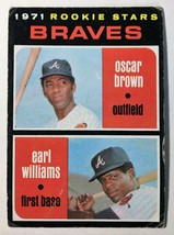 1971 Topps #52 Atlanta Braves Rookie Stars - Oscar Brown - Earl Williams - £0.78 GBP