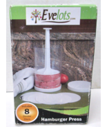 New Evelots Hamburger Patty Press Maker – Makes 9 Perfect Patties with D... - $19.53 CAD