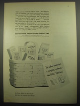 1956 WBC Westinghouse Broadcasting Company Ad - No selling campaign is complete  - $18.49