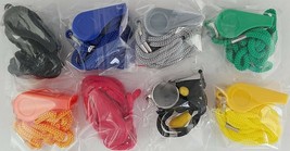 Emergency Sports Whistles with Lanyards, Select: Color &amp; Type - $2.76+