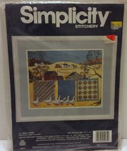 VTG NIP Simplicity Stitchery All About Geese 14&quot; x 11&quot; Clothesline Crewe... - £27.25 GBP
