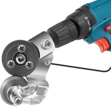 Czs Sheet Metal Cutter Drill Attachment, Electric Drill Shears, Aluminum - $39.92