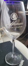 Jefferson Vineyards Wine Glass Clear President Collectible Dinner Party ... - $186.21 MXN
