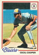 1978 Topps Cecil Cooper 154 Brewers - £0.79 GBP