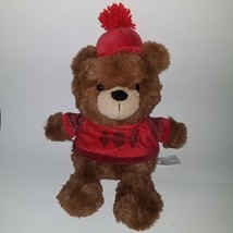 Animal Adventure Bear Plush Stuffed Toy Lovey Red Shirt Hat 2021 SUPER SOFT - £8.71 GBP