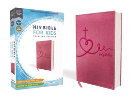 NIV, Bible for Kids, Leathersoft, Pink, Red Letter, Comfort Print: Thinl... - $27.90