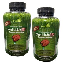 2 Packs Irwin Naturals Steel-Libido RED 132 Liquid Soft-Gels - $74.50