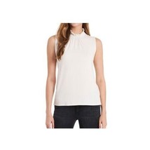 Vince Camuto Womens XS New Ivory White Smocked Neck Sleeveless Top NWT X39 - £22.70 GBP