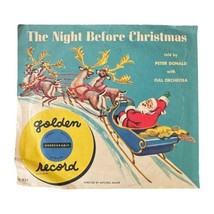 Vintage 1950&#39;s 78 Golden Record The Night Before Christmas Peter Donald R33 - £15.14 GBP