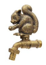 1/2&quot; Brass Outdoor Garden Tap Faucet Spigot Squirrel Bibcock Outside Plumbing   - £54.19 GBP