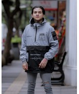  Cagoule Japan Waterproof Gray Black Jacket Optimize brand - £70.25 GBP