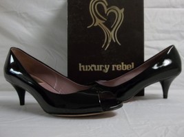 Luxury Rebel Size EU 40 US 9 M Hilary Black Leather Pumps New Womens Shoes - £80.70 GBP