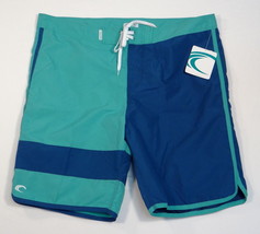 Teal Cove Performance Blue &amp; Green Quick Dry Boardshorts Swim Trunks Men... - $49.99