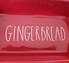 Rae Dunn Red Christmas Loaf Pan &quot;Gingerbread&quot; 9&quot; x 5&quot; x 2.5&quot; - $22.47