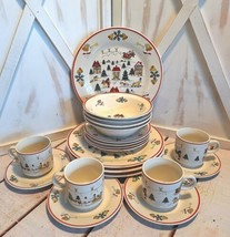 Jamestown China &quot;The Joy of Christmas&quot; Plates/2 Size Saucers/Bowls/Mugs ... - $69.29