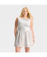 Wild Fable Women&#39;s Bow Back Mini A Line Dress XX-LARGE Blue Sky Floral New - $459.19 MXN