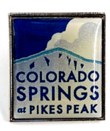Colorado Springs at Pikes Peak Souvenir Travel Lapel Pin Mountain Scenic... - $238.69 MXN