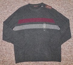 Michael Kors Sz XL Waffle Knit Sweater Charcoal Xtra Fine 100% Merino Wo... - $32.66