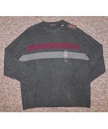 Michael Kors Sz XL Waffle Knit Sweater Charcoal Xtra Fine 100% Merino Wo... - £25.80 GBP