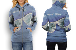 Beach Boys Wouldn t Be Nice   All Over Print Zipper Hoodie for Women - £22.36 GBP