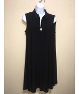 Anne Klein Black Dress AK LOGO Sleeveless Career SZ 8 NEW $99 - $49.50