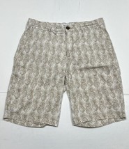 Goodfellow Linden Shorts White Beige Pineapple Men Size 30 (Measure 29x10) - $11.14