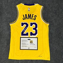 Lebron James SIGNED Signature Lakers Home Shirt/Jersey + COA  - £131.85 GBP