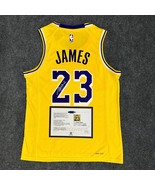 Lebron James SIGNED Signature Lakers Home Shirt/Jersey + COA  - £118.67 GBP