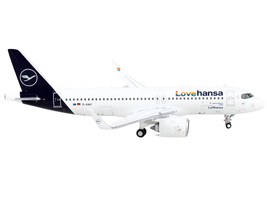 Airbus A320neo Commercial Aircraft Lufthansa - Lovehansa White w Dark Blue Tail - £45.66 GBP