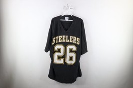 Vtg 90s Mens L Thrashed Rod Woodson Pittsburgh Steelers Football Jersey T-Shirt - £38.94 GBP