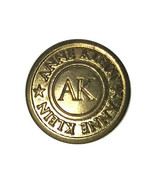 Anne Klein Gold tone Metal  Replacement Button .50&quot; (1/2&quot;) - £3.01 GBP