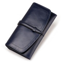 KAVIS 100% Leather Fashion Women&#39;s Wallet Female Clutch Long Wallet Womens Purse - £29.16 GBP
