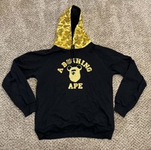 A Bathing Ape BAPE Hoodie Jacket Mens XXL Black Gold Bearbrick Medicom Hype - $123.74