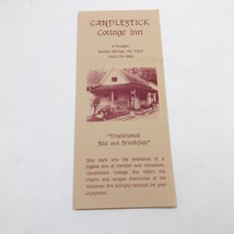 Candlestick Cottage Inn Brochure Eureka Springs Arkansas Bed &amp; Breakfast... - $128.30 MXN