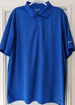 Nike Golf Men&#39;s Oxford Pull over shirt 3 button plackard Dri Fit XXL - £11.32 GBP