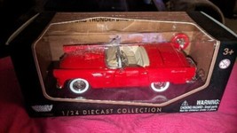 1956 Ford Thunderbird Convertible Red 1/24 Diecast Model Car by Motormax - $39.59
