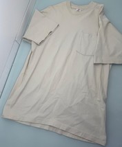 Vintage Fruit Of The Loom Men Shirt L Made In The USA Single Stitch Beig... - $368.51 MXN