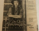 Tv Show Dr Quinn Medicine Woman Tv Guide Print Ad Jane Seymour Tpa14 - $5.93