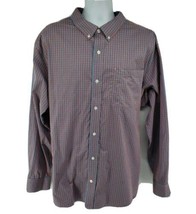 Duluth Trading Company Wrinkle Fighter Long Sleeve Shirt Size 2XL Blue Red Plaid - £21.32 GBP