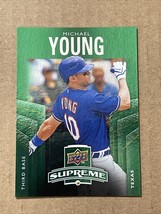 2010 Upper Deck Supreme Green #S98 Michael Young Rangers - $4.95