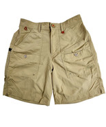 Salt Life SLX-QD Boardwalk Shorts Mens Medium Khaki Safari Performance F... - $49.08 CAD